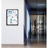 Vitrine d'affichage intérieur fond métal éco verrouillage noir - démonstration 4 A4