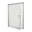 Photo : Vitrine d'affichage intérieur Extraplate Porte battante fond métal - 1A4 à 9A4 2 A4 - H 328 x L 453 mm