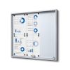 Vitrine Intérieure Verrouillable avec Portes Coulissantes 6x A4 métal