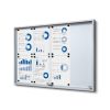 Vitrine Intérieure Verrouillable avec Portes Coulissantes 8x A4 métal