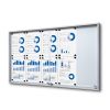 Vitrine Intérieure Verrouillable avec Portes Coulissantes 10x A4 métal