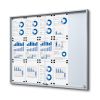 Vitrine Intérieure Verrouillable avec Portes Coulissantes 15x A4 métal