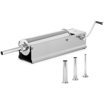 Poussoir à saucisse horizontal 7L en inox alimentaire