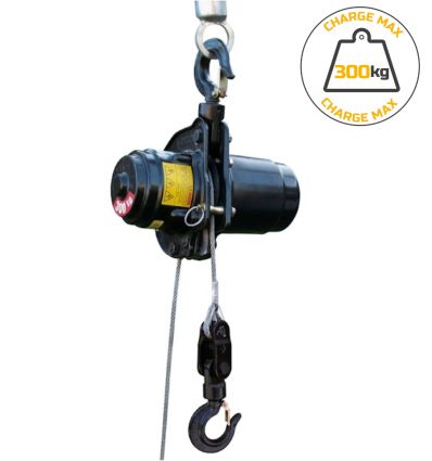 Mini treuil portatif Pulley-Man, charge maximale 300 kg en levage