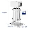Dimensions du poussoir à saucisse vertical électrique 15l