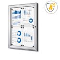 Photo : Vitrine d'affichage intérieur Standard Porte battante fond métal - 4A4 à 12A4  4 A4