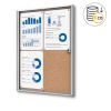 Vitrine d'affichage intérieur 4 A4 en liège éco