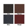 Tapis d'entrée professionnel avec bordure PVC fréquentation faible nuancier