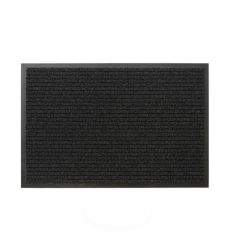 Tapis d'entrée professionnel avec bordure PVC fréquentation faible gris