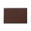 Tapis d'entrée professionnel avec bordure PVC fréquentation faible marron