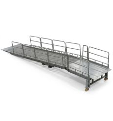 Rampe de chargement mobile 6 T avec garde-corps latéraux