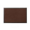 Tapis d'entrée professionnel avec bordure PVC fréquentation moyenne marron