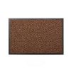 Tapis d'entrée professionnel avec bordure PVC fréquentation intense marron