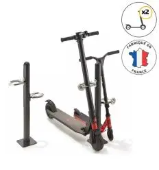 Poteau range 2 trottinettes en acier