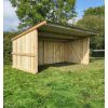 Abri de pré pour chevaux, L. 6 m