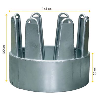 Ratelier circulaire chevaux