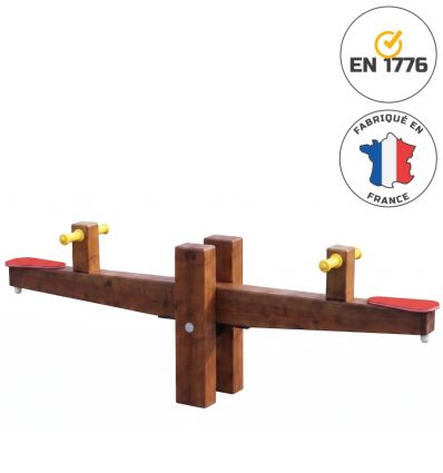 Balançoire à bascule en bois 2 places économique
