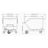 Dimensions benne basculante compacte