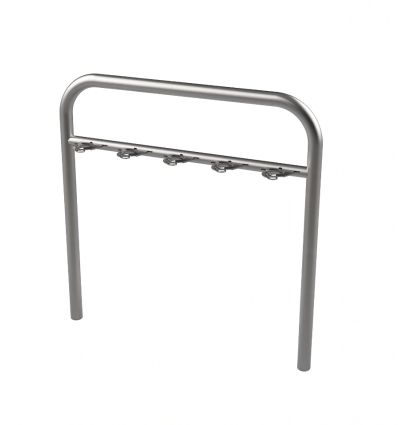 Range trottinette renforcé 5 places en inox à sceller