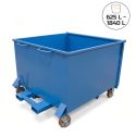 Photo : Benne basculante porte frontale 1,38 m - 625 L - Sans