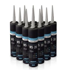 Lot de 10 cartouches de joint silicone blanc