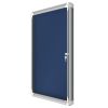 Vitrine d'affichage intérieur bleu feutre A6 zoom côté