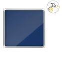Photo : Vitrine d'affichage intérieur Porte battante fond feutre - 6A4 à 9A4 Bleu - 6 A4