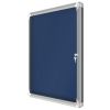 vitrine d'affichage intérieur feutrine 8 A4 bleu côté 2