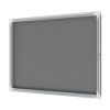 vitrine d'affichage intérieur feutrine 8 A4 gris côté