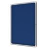 Vitrine d'affichage intérieur bleu feutre 9 A4 côté