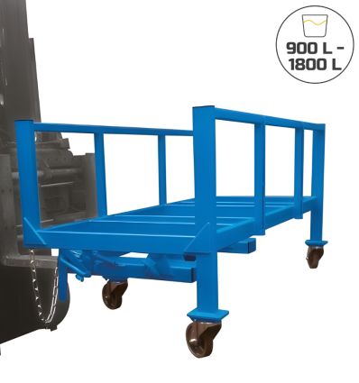 Cadre benne basculante déchets longs CE 900-1800L