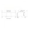 Dimensions cadre benne basculante déchets longs