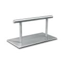 Photo : Repose pied coiffure chrome angle rond