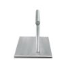 Repose pied avec angles ronds chrome