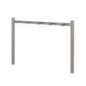 Photo : Support trottinette sur pied 5 places en inox À sceller - Inox 304L