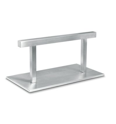 Repose pied coiffeur chrome avec angle carré