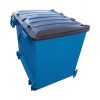 Benne fond ouvrant avec couvercle basculante 480-1200L