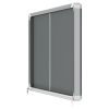 Vitrine d'affichage intérieur feutre gris coulissante A4 x 8 côté 2