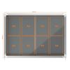 Vitrine d'affichage intérieur feutre gris coulissante A4 x 8 feuilles