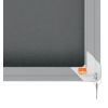 Vitrine d'affichage intérieur feutre gris coulissante A4 x 8 clé