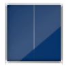 Vitrine d'affichage intérieur feutre bleu coulissante A4 x 12