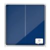 Vitrine d'affichage intérieur feutre bleu coulissante A4 x 12 garantie