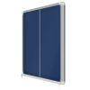 Vitrine d'affichage intérieur feutre bleu coulissante A4 x 18 côté 2
