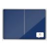 Vitrine d'affichage intérieur feutre bleu coulissante A4 x 18 garantie