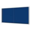 Vitrine d'affichage intérieur feutre bleu coulissante A4 x 27 cote