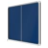Vitrine d'affichage intérieur feutre bleu coulissante A4 x 27 côté 2