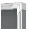 Vitrine d'affichage intérieur feutre gris coulissante A4 x 27 angle