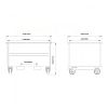 Dimensions benne rotative