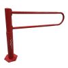 Barrière pivotante trombone rouge télescopique 1,15 à 2 m