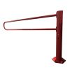 Barrière pivotante trombone rouge largeur extensible 1,15 à 2 m